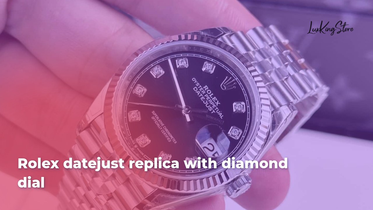 Rolex Datejust replica with diamond dial